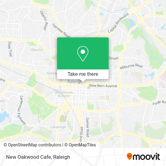 New Oakwood Cafe map