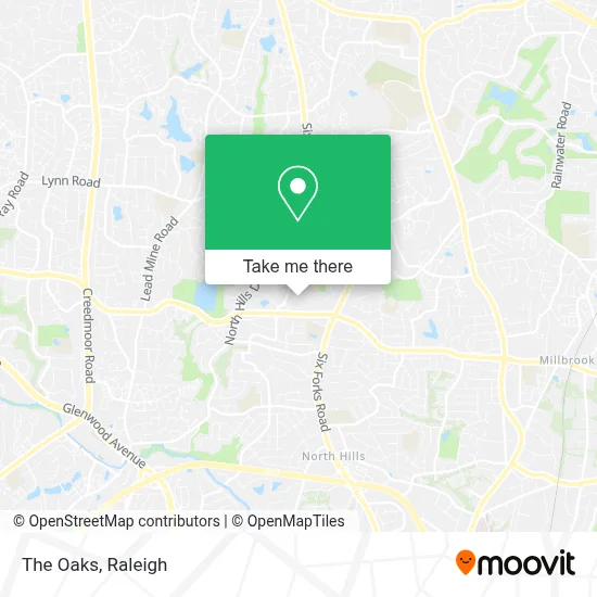 The Oaks map