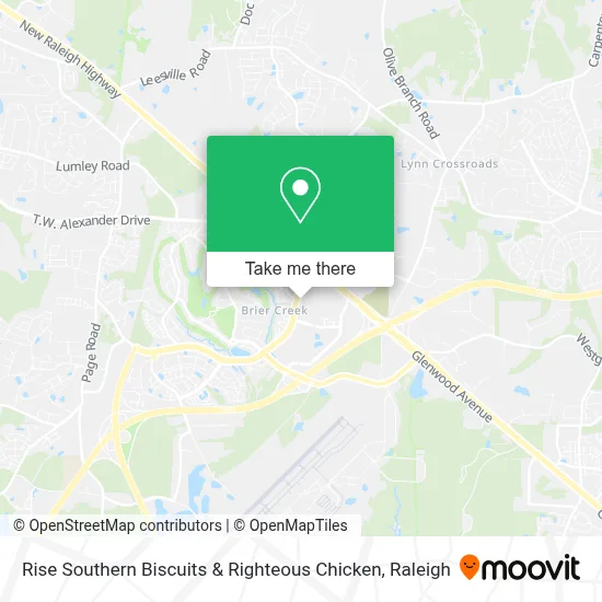 Rise Southern Biscuits & Righteous Chicken map