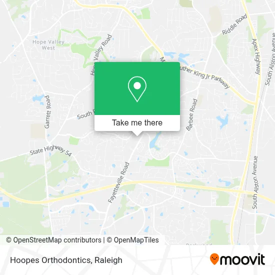 Hoopes Orthodontics map