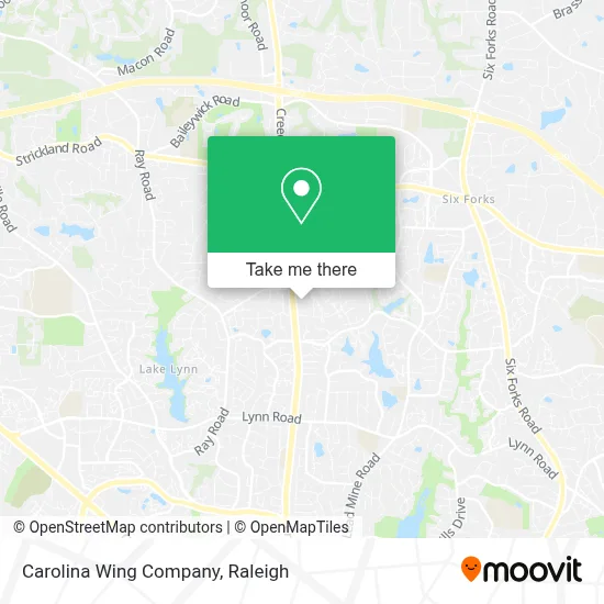 Carolina Wing Company map