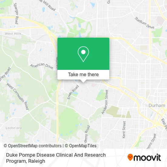Duke Pompe Disease Clinical And Research Program map