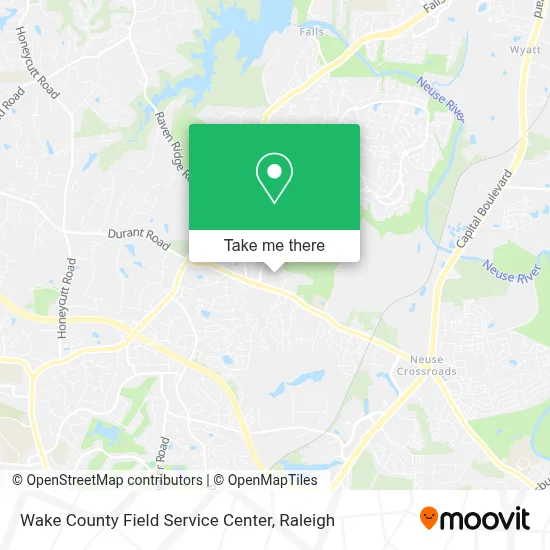 Wake County Field Service Center map