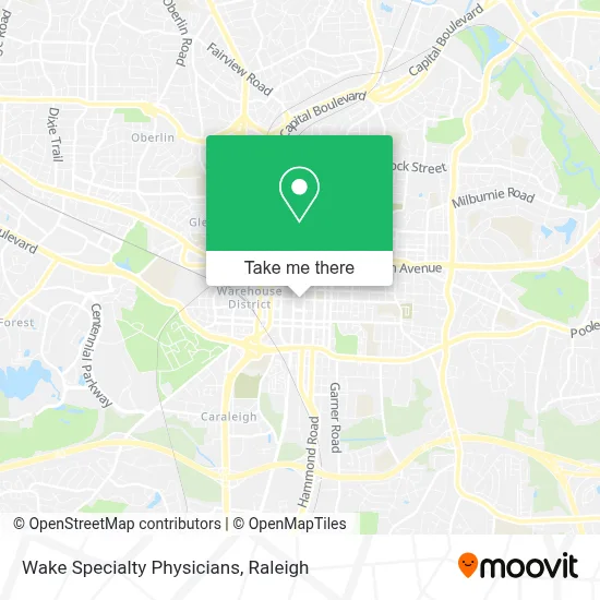 Wake Specialty Physicians map