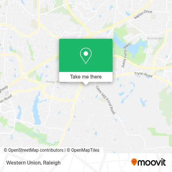 Western Union map