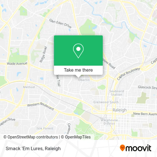 Smack 'Em Lures map