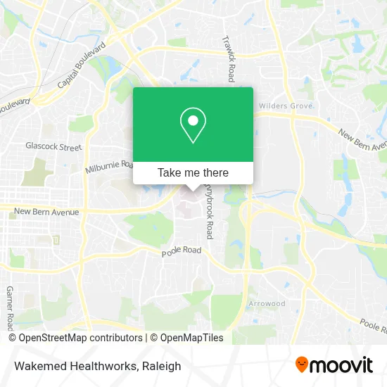 Wakemed Healthworks map