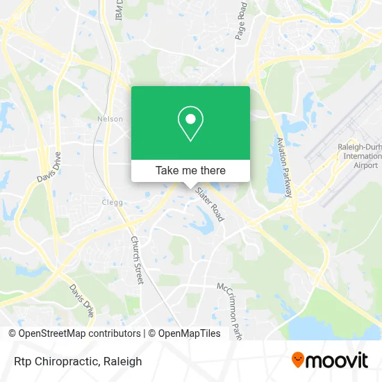 Rtp Chiropractic map