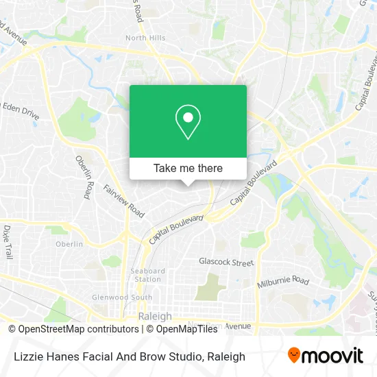 Lizzie Hanes Facial And Brow Studio map