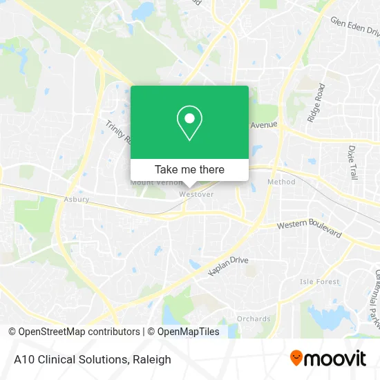 A10 Clinical Solutions map