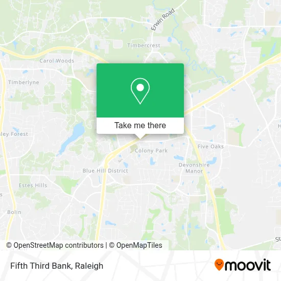 Fifth Third Bank map