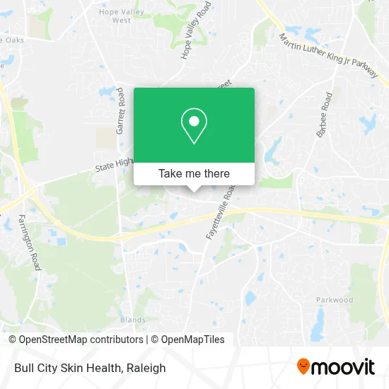 Bull City Skin Health map