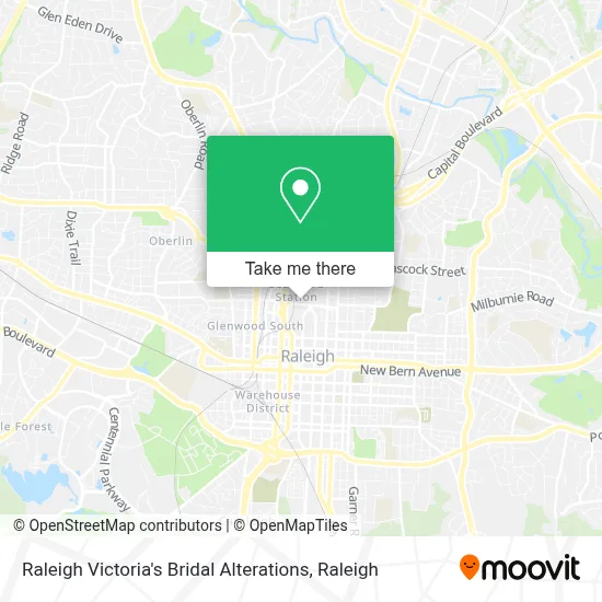 Raleigh Victoria's Bridal Alterations map