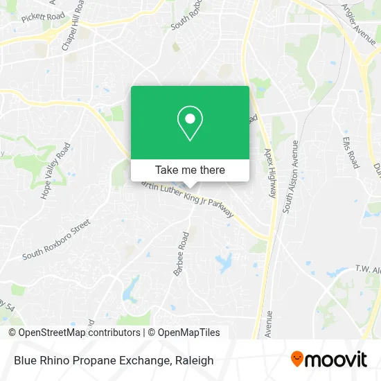 Blue Rhino Propane Exchange map