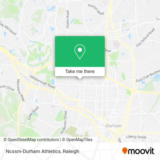 Ncssm-Durham Athletics map