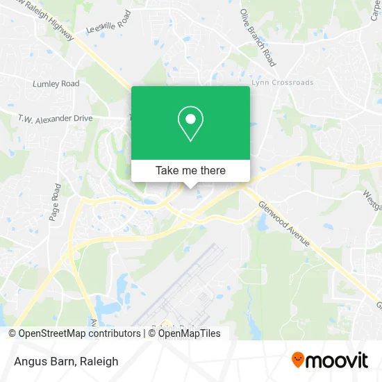 Angus Barn map