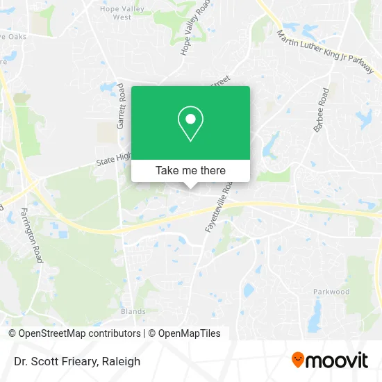 Dr. Scott Frieary map