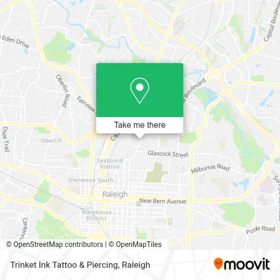 Trinket Ink Tattoo & Piercing map
