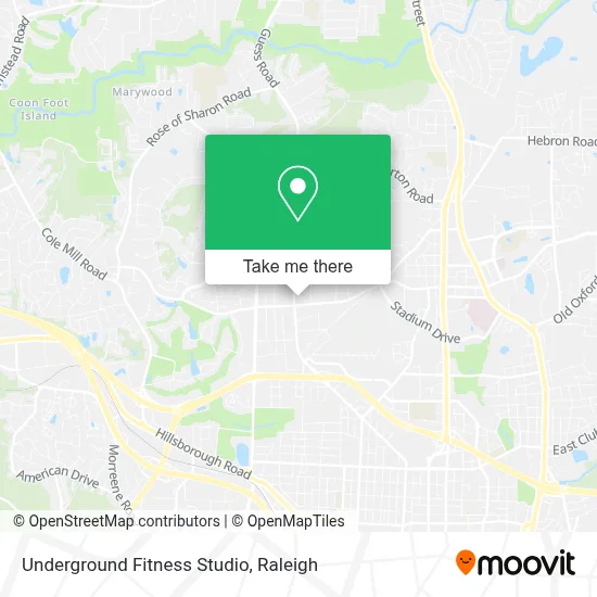 Underground Fitness Studio map