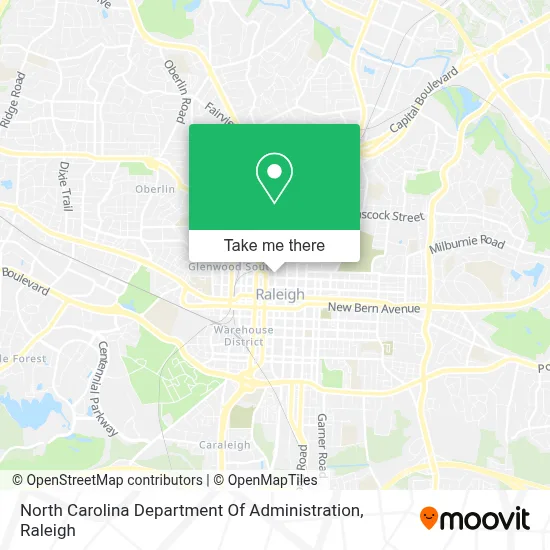 North Carolina Department Of Administration map