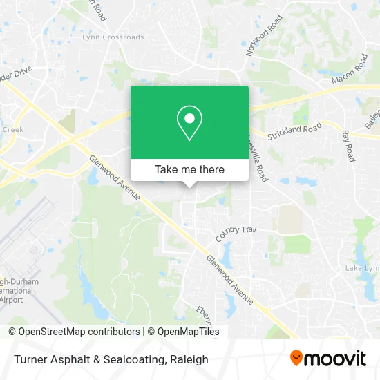 Turner Asphalt & Sealcoating map