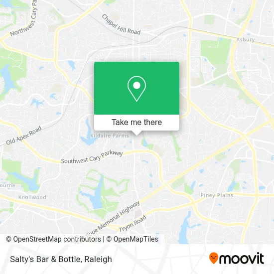 Salty's Bar & Bottle map