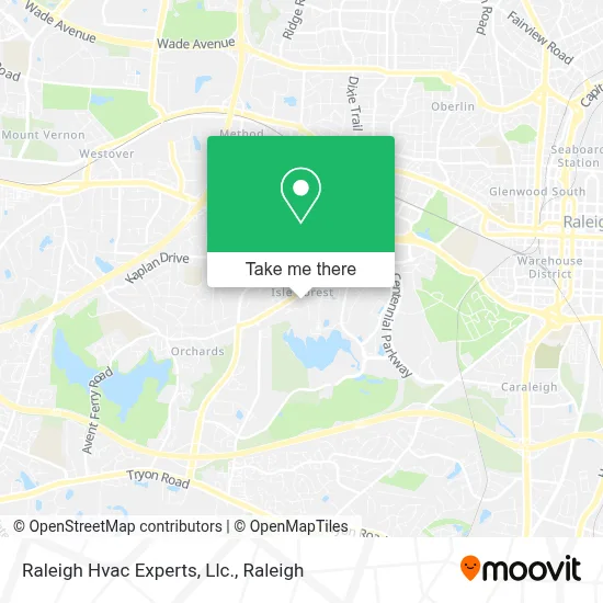 Raleigh Hvac Experts, Llc. map