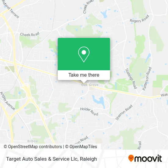 Target Auto Sales & Service Llc map