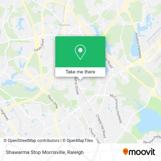 Shawarma Stop Morrisville map