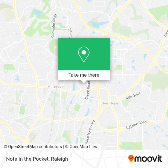 Note In the Pocket map