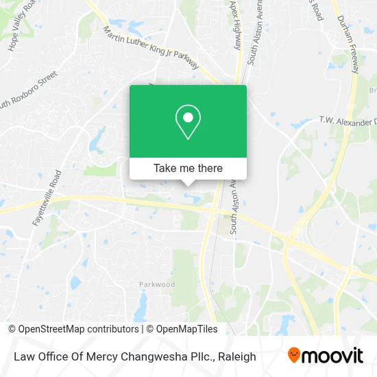 Law Office Of Mercy Changwesha Pllc. map