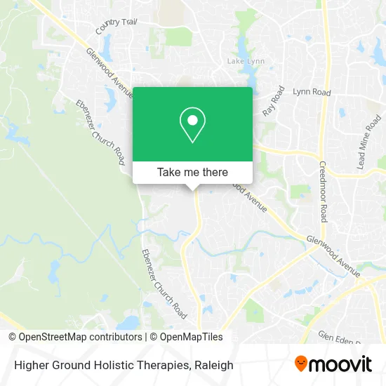 Higher Ground Holistic Therapies map