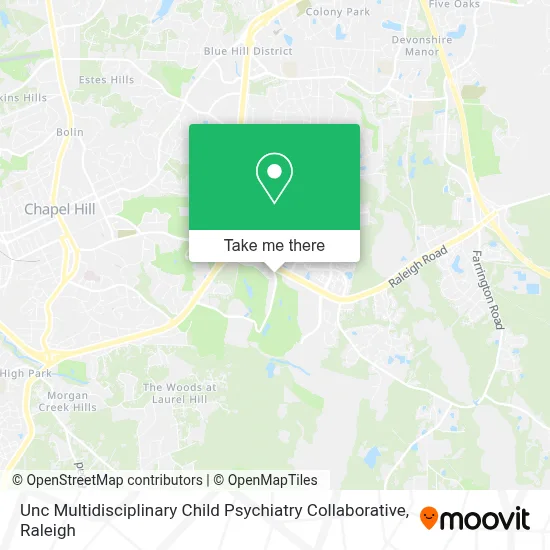 Unc Multidisciplinary Child Psychiatry Collaborative map
