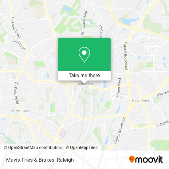 Mavis Tires & Brakes map
