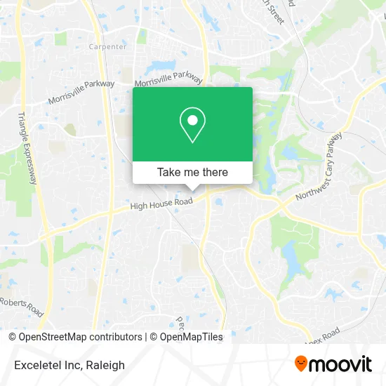 Exceletel Inc map