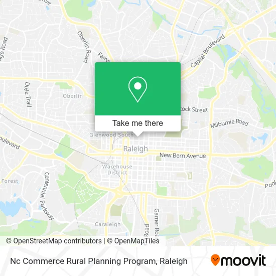 Nc Commerce Rural Planning Program map