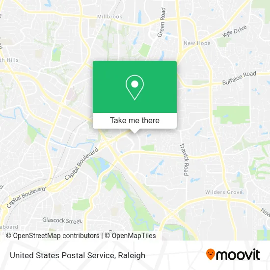 United States Postal Service map