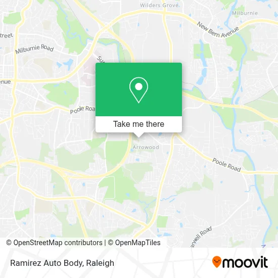 Ramirez Auto Body map