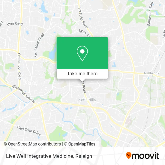Live Well Integrative Medicine map