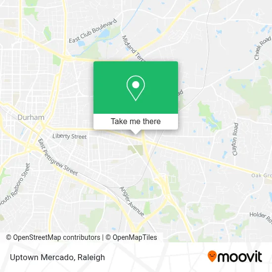 Uptown Mercado map
