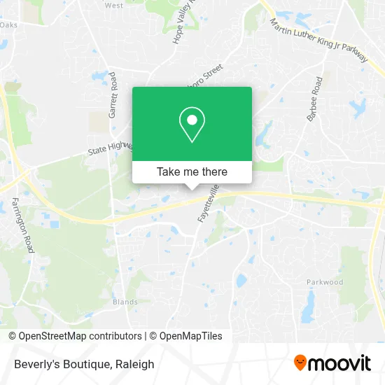 Beverly's Boutique map