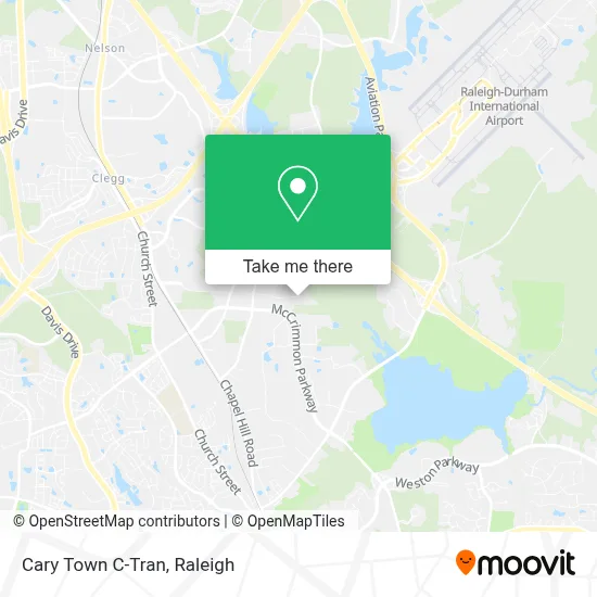 Cary Town C-Tran map