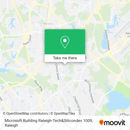 Microsoft Building Raleigh-Tech&Silicondev 1009 map