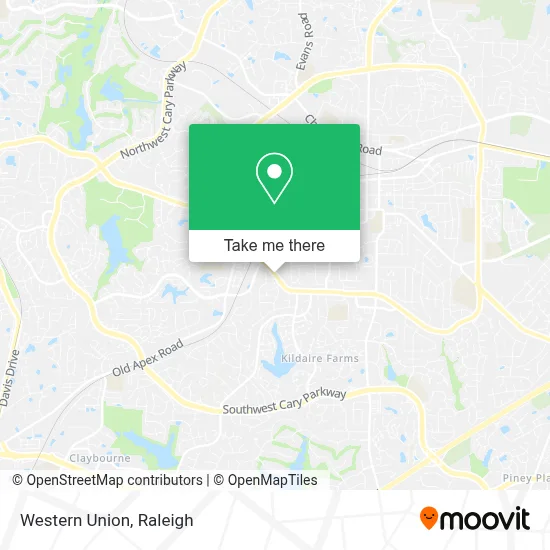 Western Union map