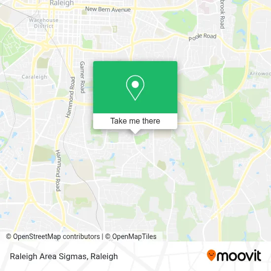 Raleigh Area Sigmas map