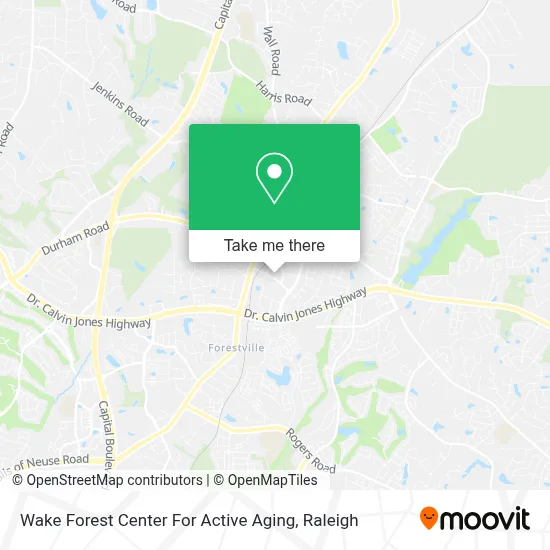 Mapa de Wake Forest Center For Active Aging