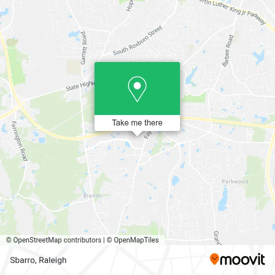 Sbarro map