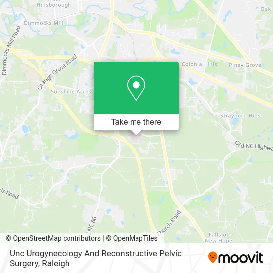 Unc Urogynecology And Reconstructive Pelvic Surgery map