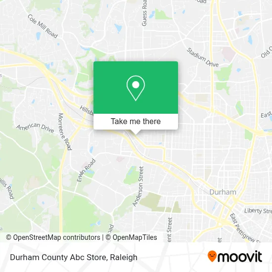 Durham County Abc Store map