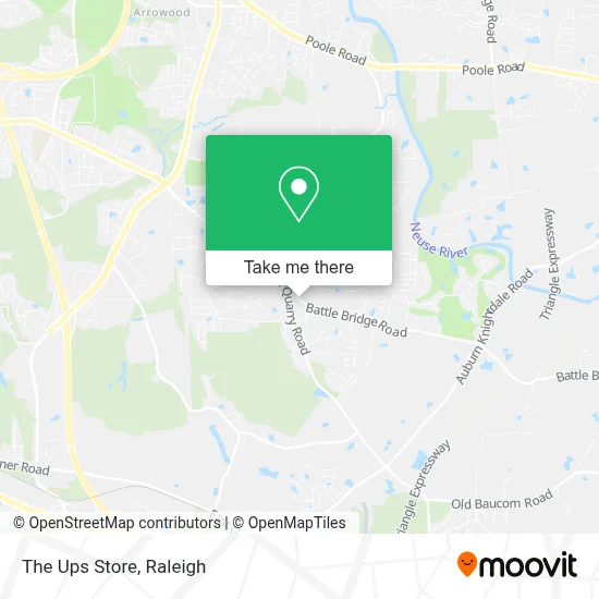 The Ups Store map